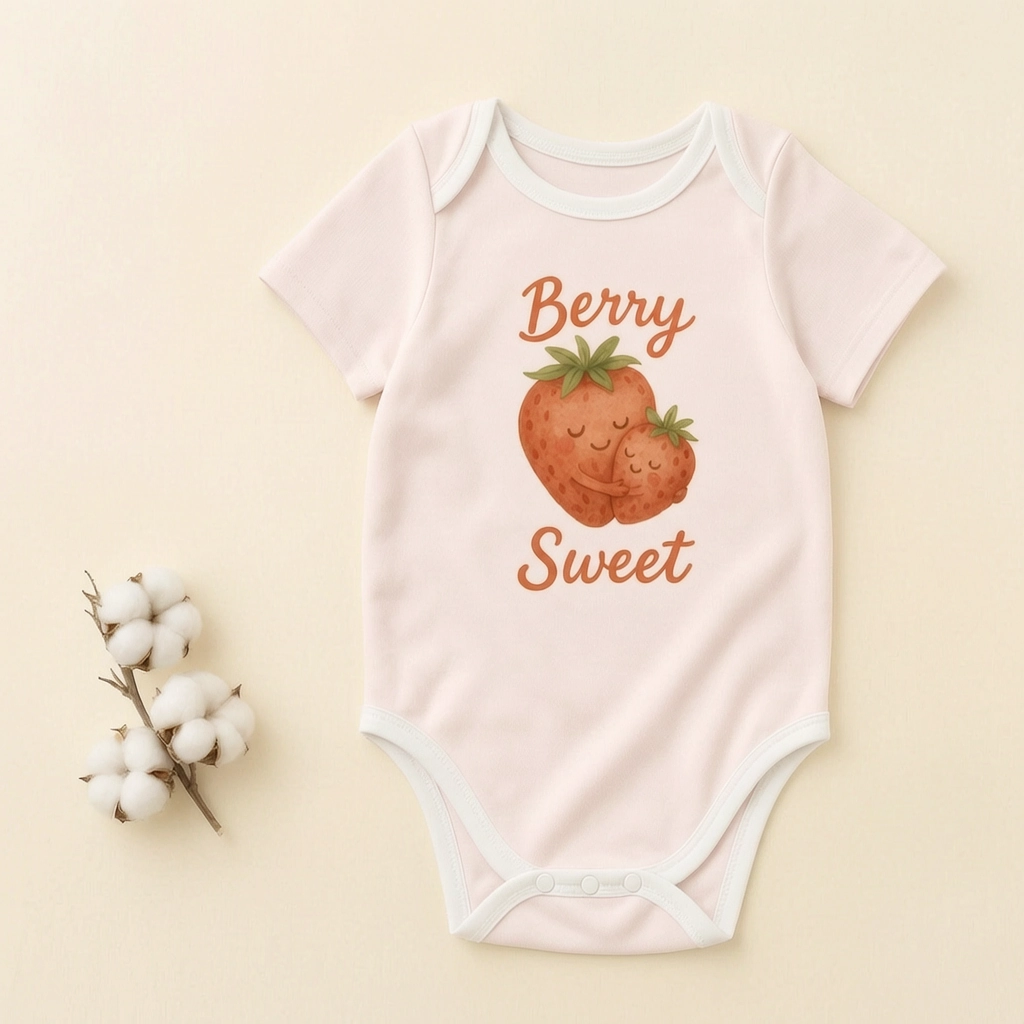 Berry Sweet Strawberry Baby Bodysuit