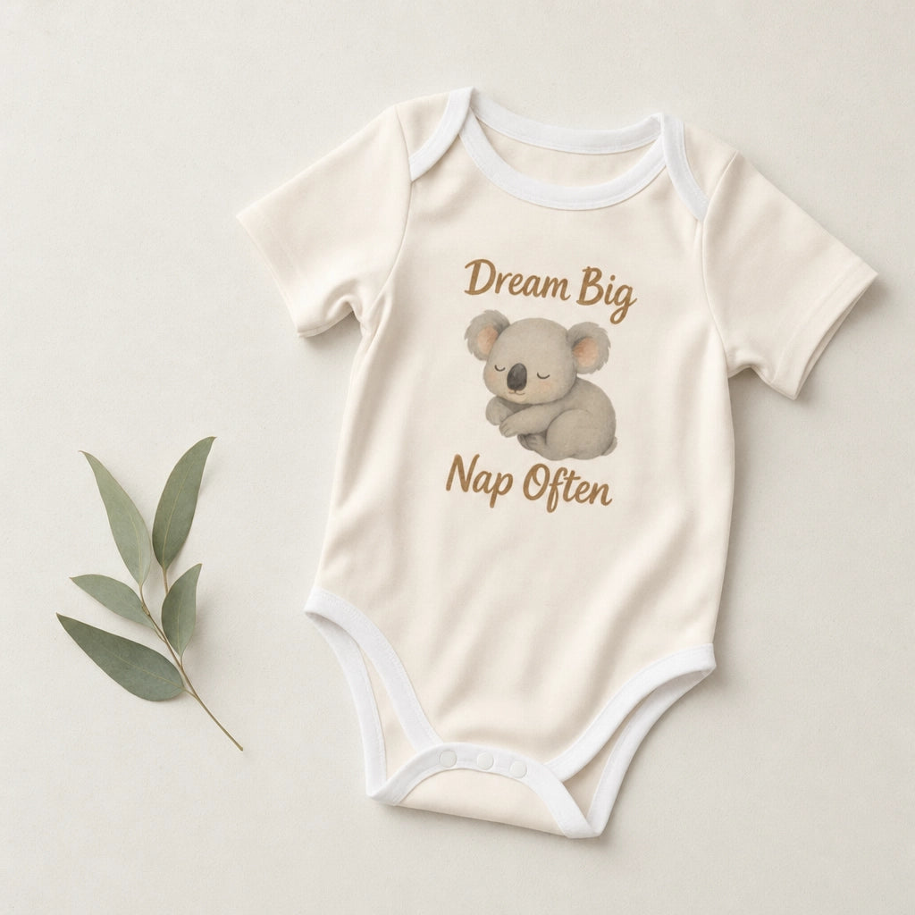 Dream Big Nap Often Koala Baby Bodysuit