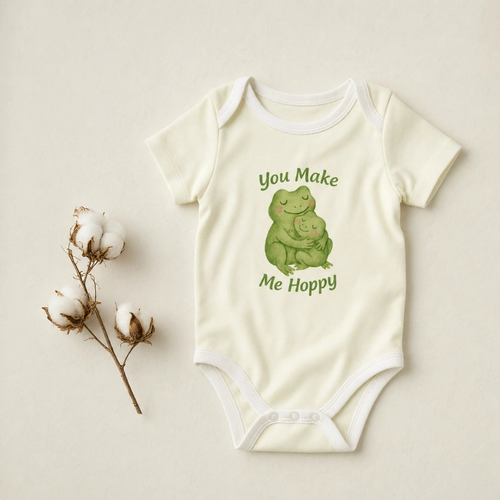 You Make Me Hoppy Frog Baby Bodysuit